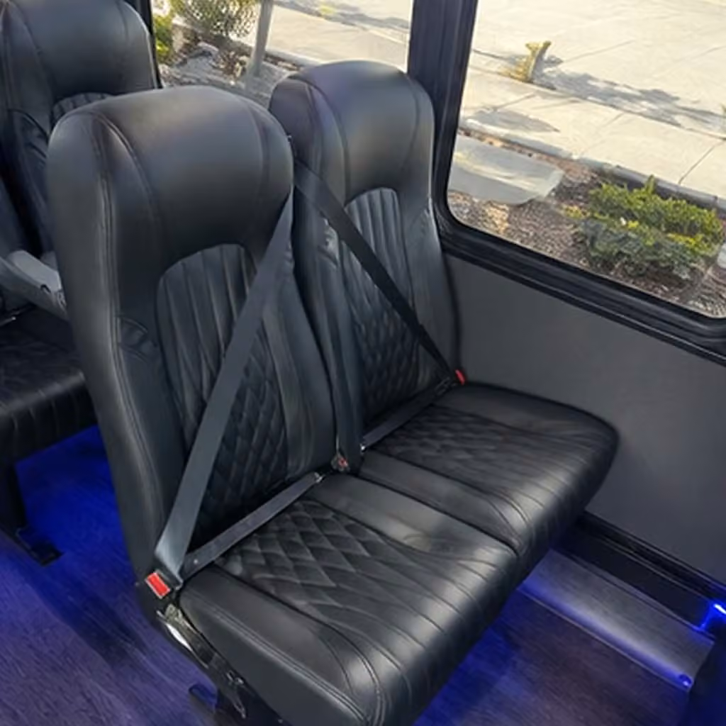 28 passenger minibus interior