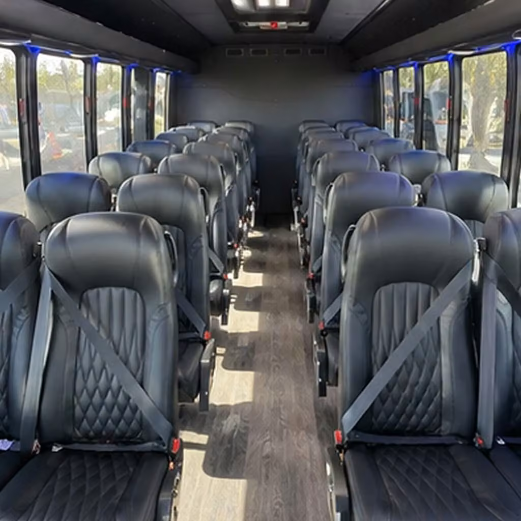 30 passenger minibus inside