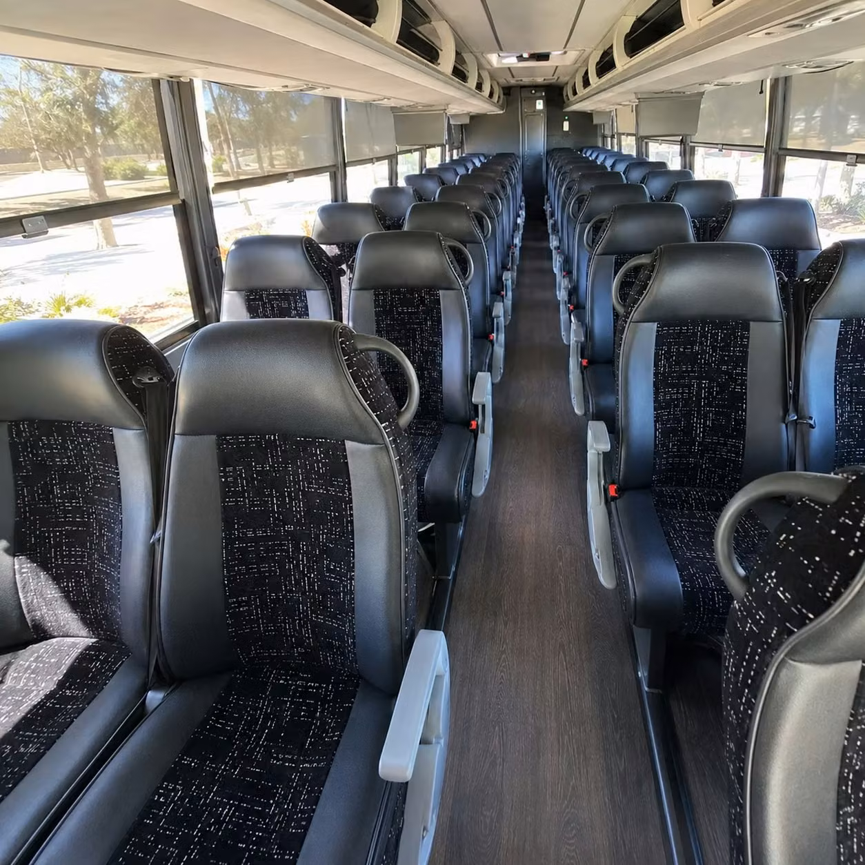 hampton charter bus interior